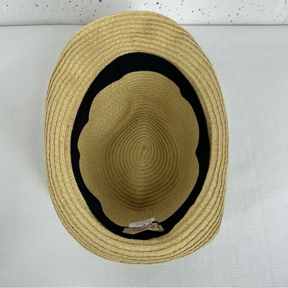 Original Penguin Size Small / Medium Straw Fedora Hat - Picture 7 of 9